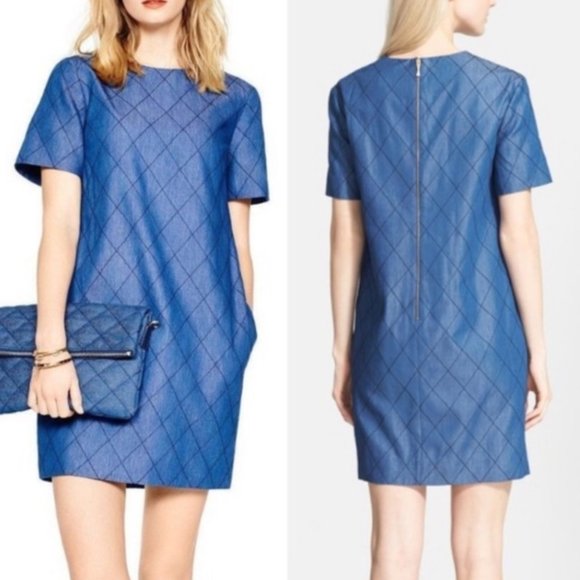 kate spade Dresses & Skirts - Kate Spade Denim Quilted Sheath Dress